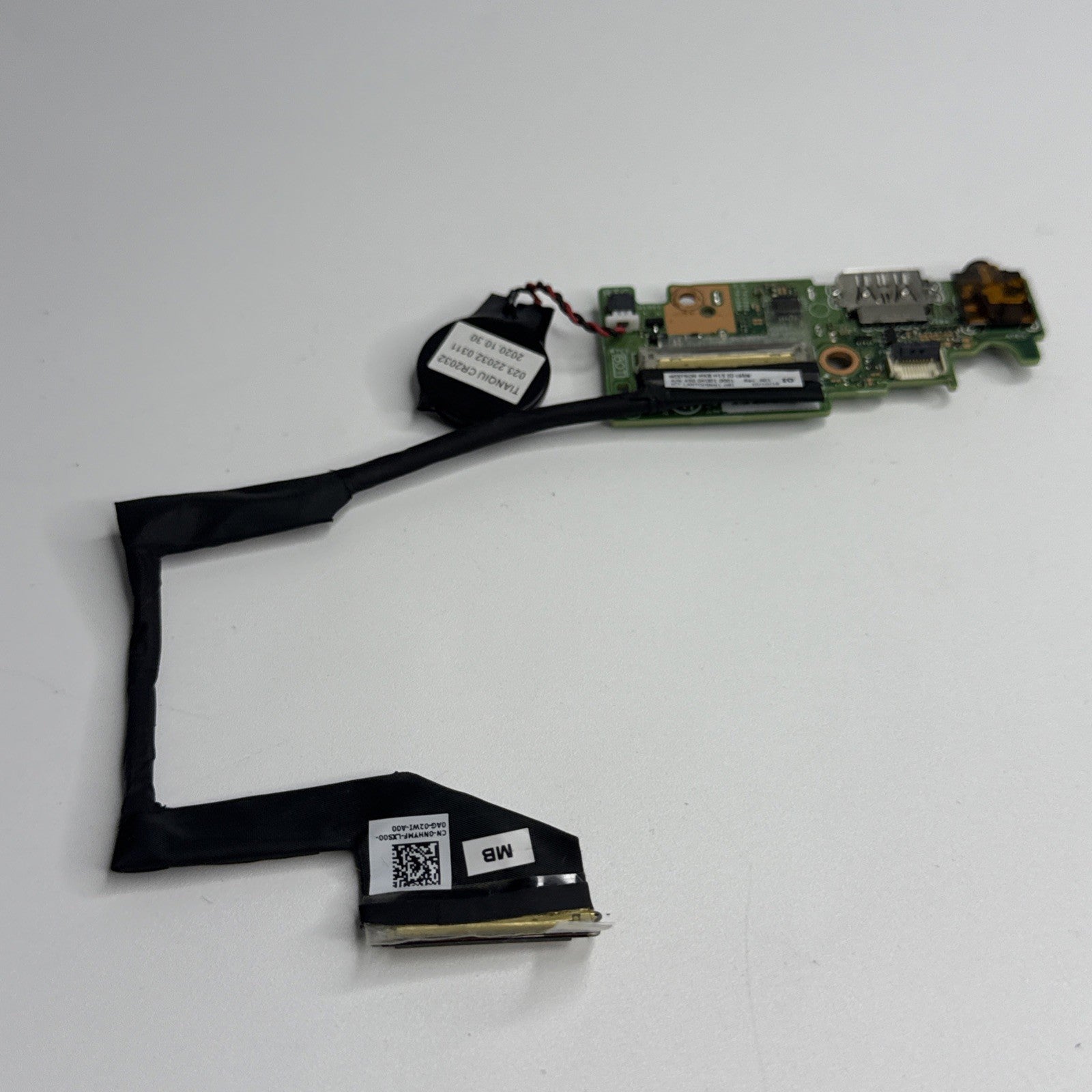 Dell Inspiron 7501 USB Port Board + Connector + Cmos Battey
