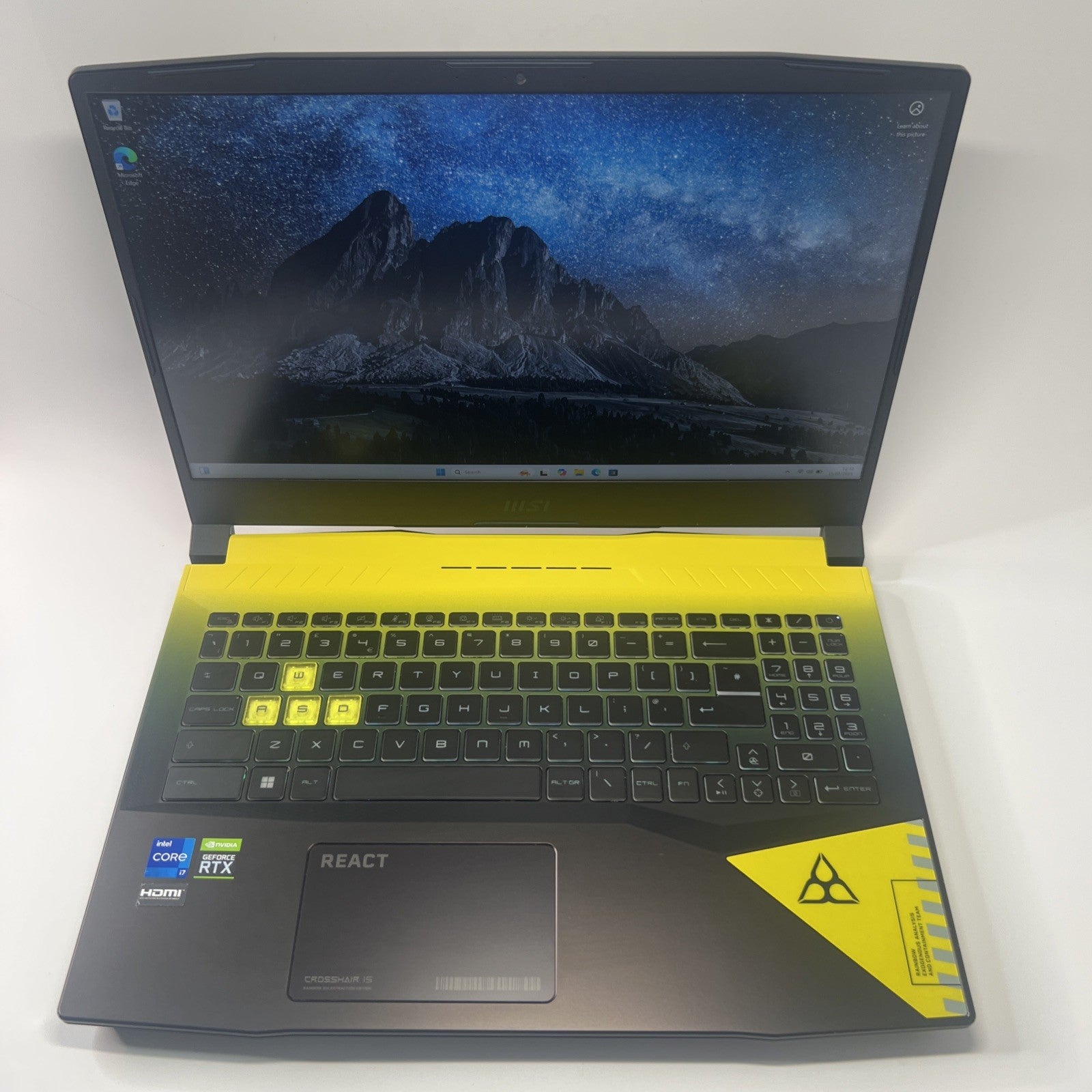 MSI Crosshair 15 Intel Core i7-12700H 1TB SSD 16GB RAM RTX 3070  Windows 11