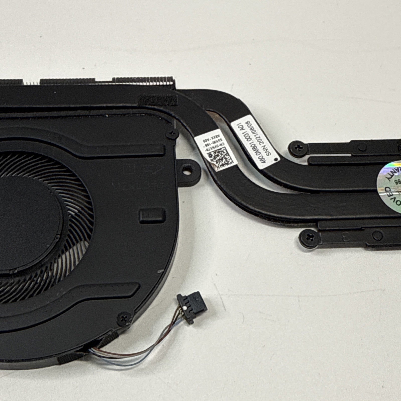 Dell Latitude 5320 Series CPU Cooling Fan & Heatsink P/N 0VNX78 0CJCNP Genuine