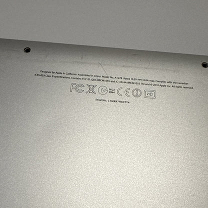 APPLE MACBOOK PRO A1278 13” MID 2010 2011 2012 BOTTOM CASE -NO RUBBERS (GRADE C)
