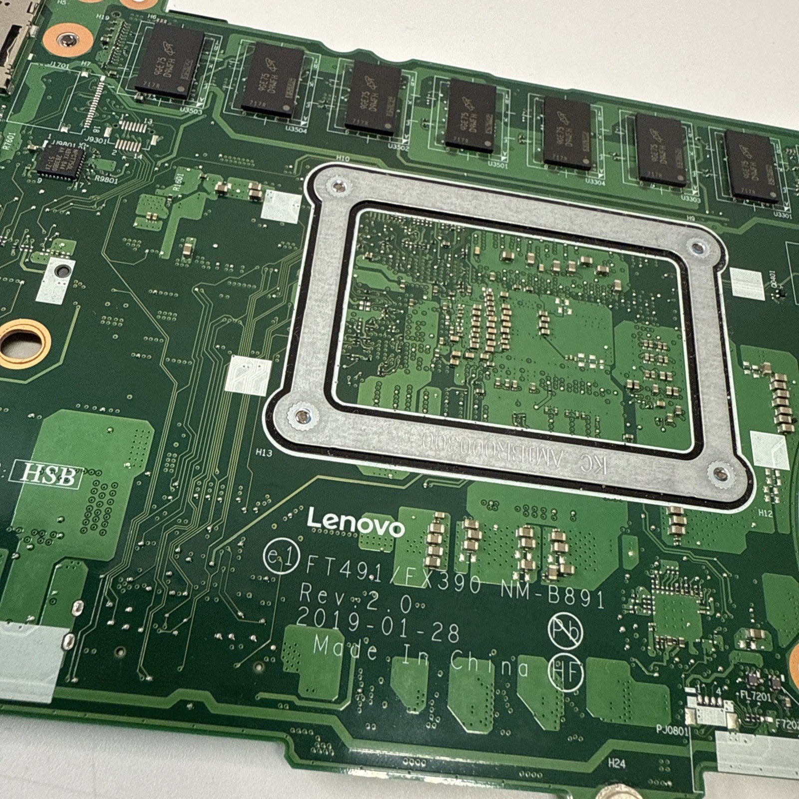 Lenovo ThinkPad T490S X390 Motherboard i7 Vpro 10th Gen NM-B891  Working