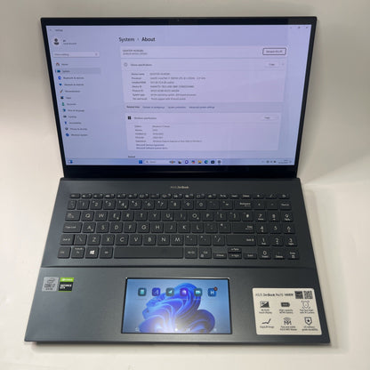 ASUS ZenBook 15 OLED UX535L Intel i7-10870H GTX 1650Ti 16GB RAM 256GB  SSD