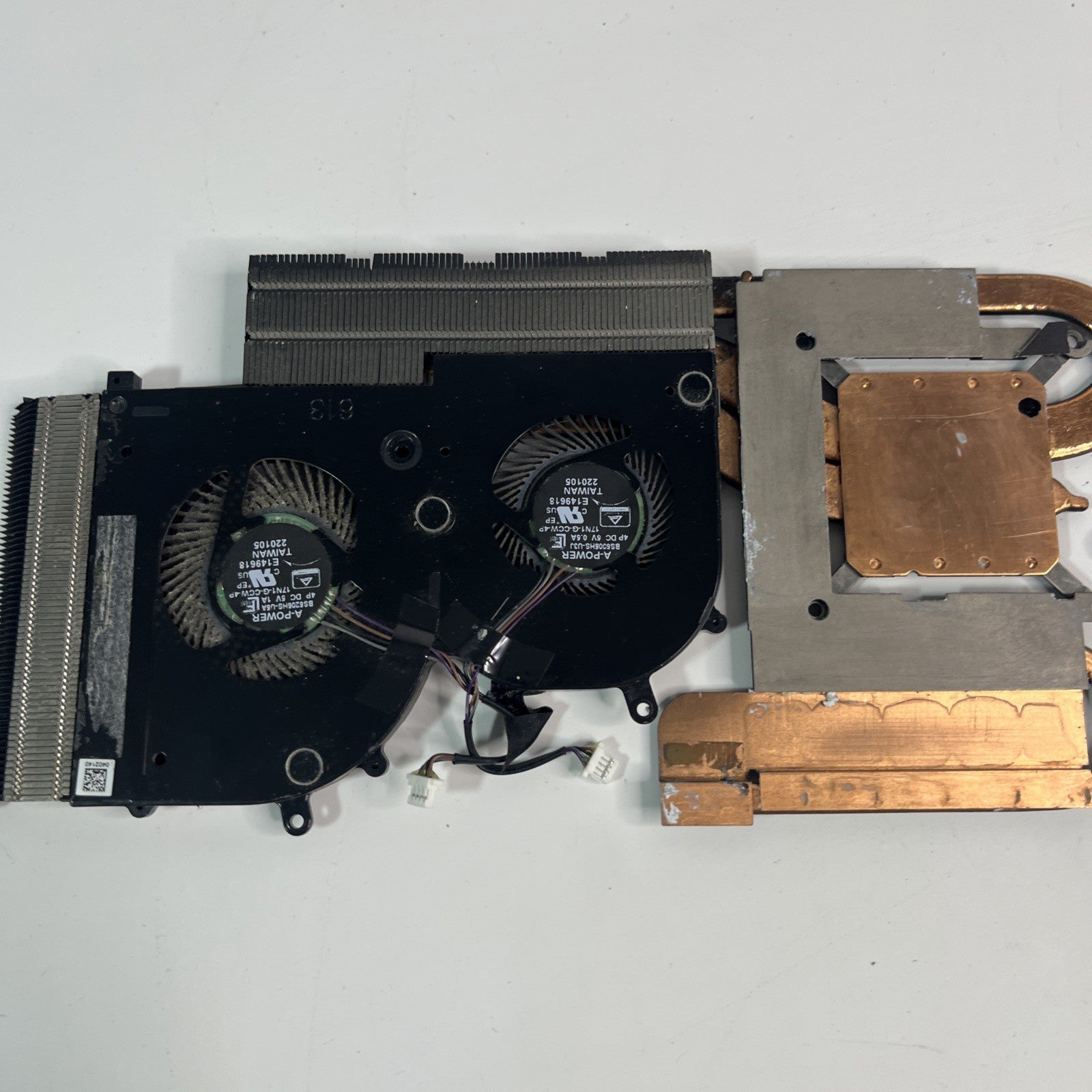 Genuine Grey msi z17 ms-17n1 Cpu & GPU Cooling Fans + Heatsink 0402140