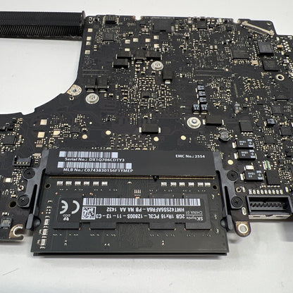 APPLE MACBOOK PRO A1278 13” MID 2012 Motherboard i5 dual core 2.5GHz (WORKING)
