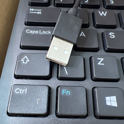 Dell Keyboard UK Layout USB-Wired Black 0RX6RM KB216t Opened Never Used
