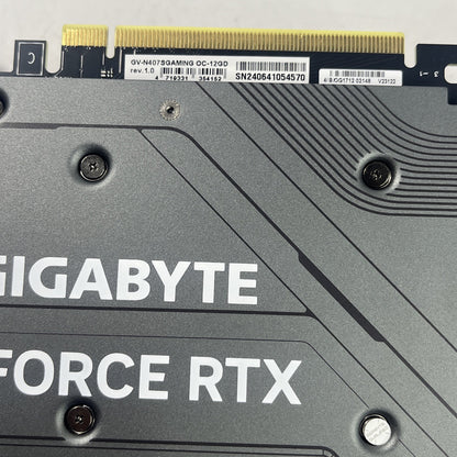 GIGABYTE GeForce RTX 4070 Super Gaming OC 12GB GDDR6X Graphic Card.keep Crashing