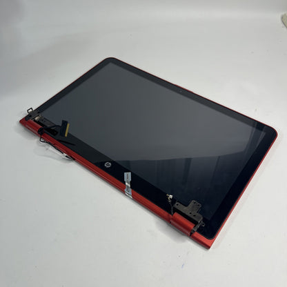 Genuine RED HP Pavilion X360 15-BK060sa Complete Screen Assembly Top Lid Cover