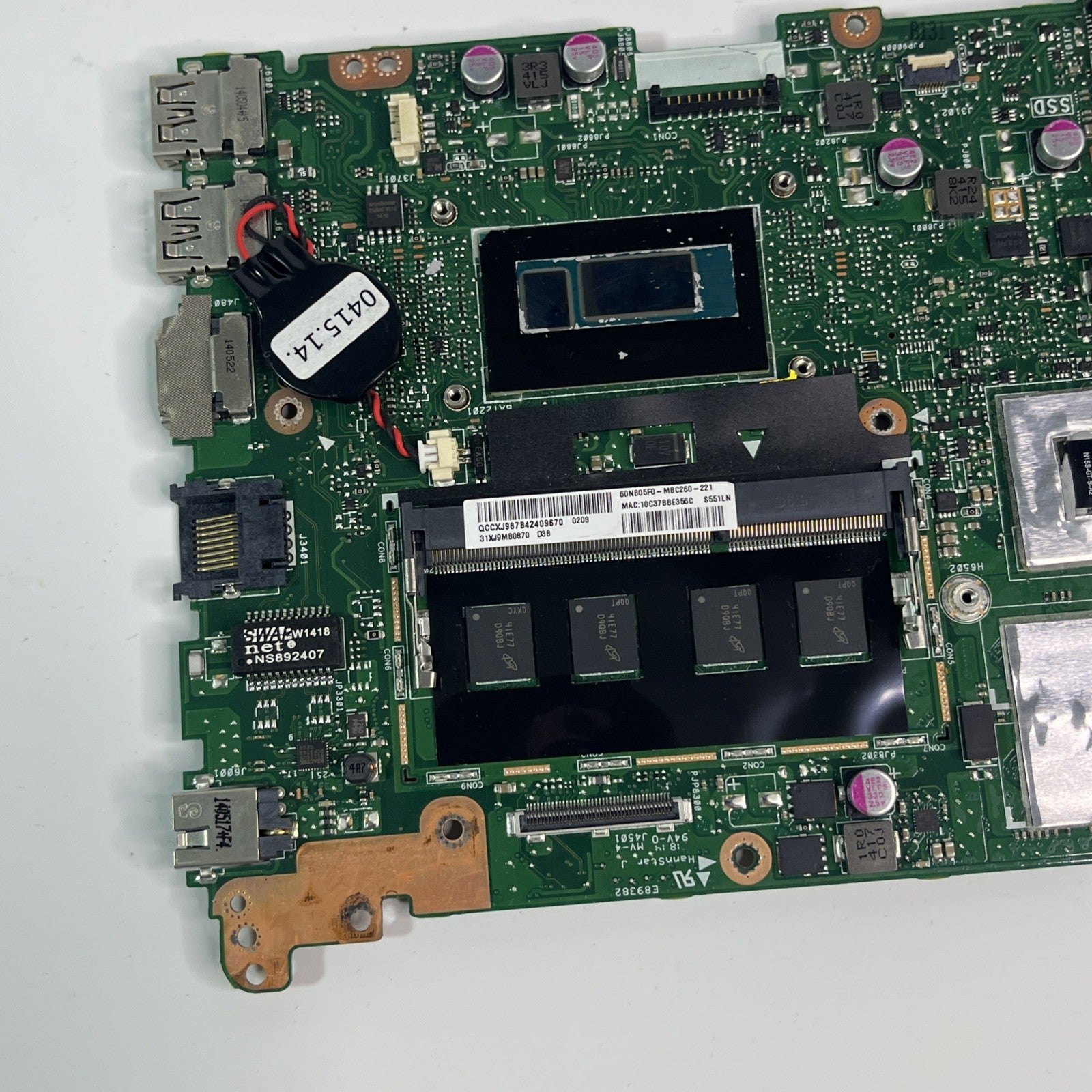 Genuine Black Asus K551L Motherboard I7 4th Gen & Geforce 840M
