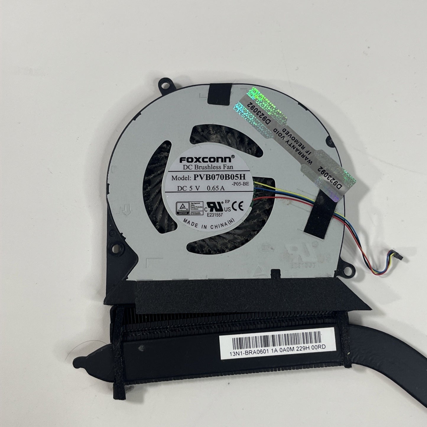 ASUS Chromebook CX5500FE CPU Cooling Heatsink And Fan 13N1-BRA0601 1323-01FT0001