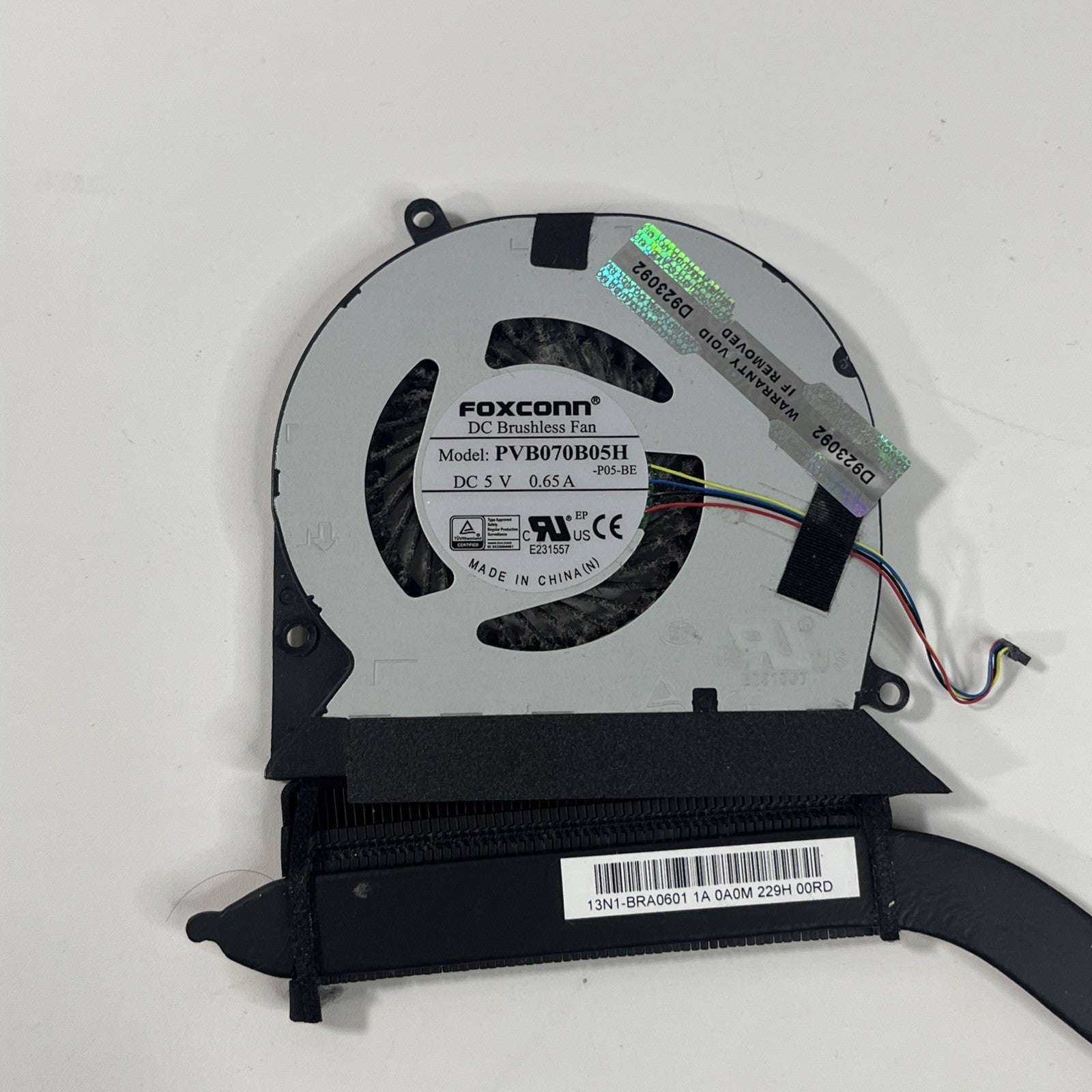 ASUS Chromebook CX5500FE CPU Cooling Heatsink And Fan 13N1-BRA0601 1323-01FT0001