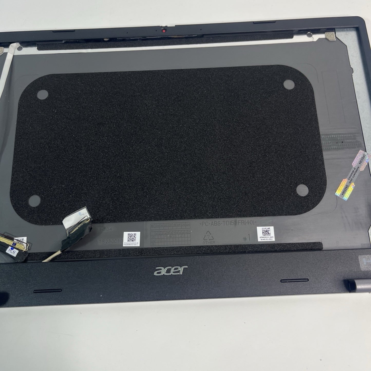 Acer Chromebook Plus 515 15.6" LCD Top Cover Housing Grey AP96M000101