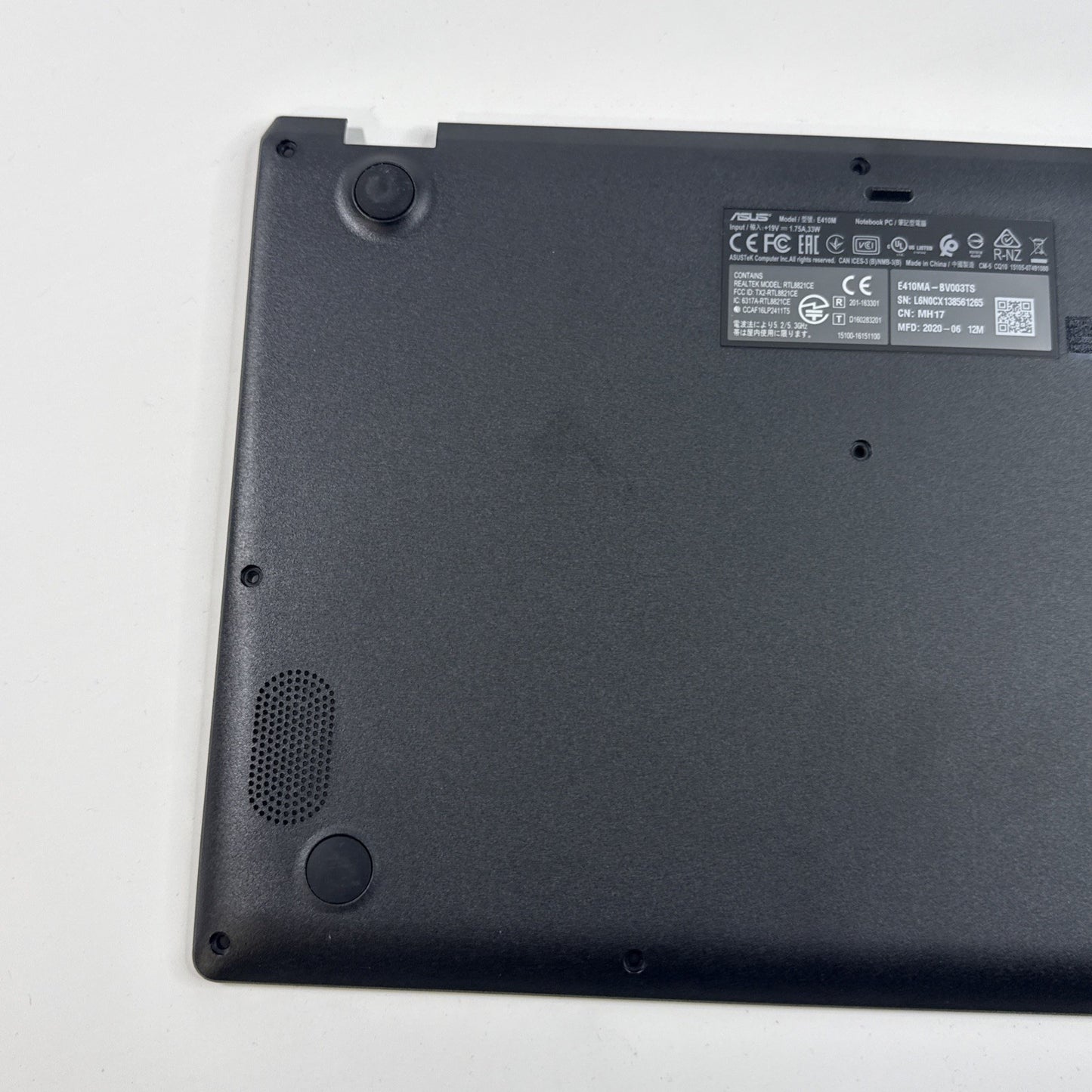 GENUINE Asus E410M,L410M,E410K Bottom Base Chassis Cover Black 3CBKWBAJN00. #G A