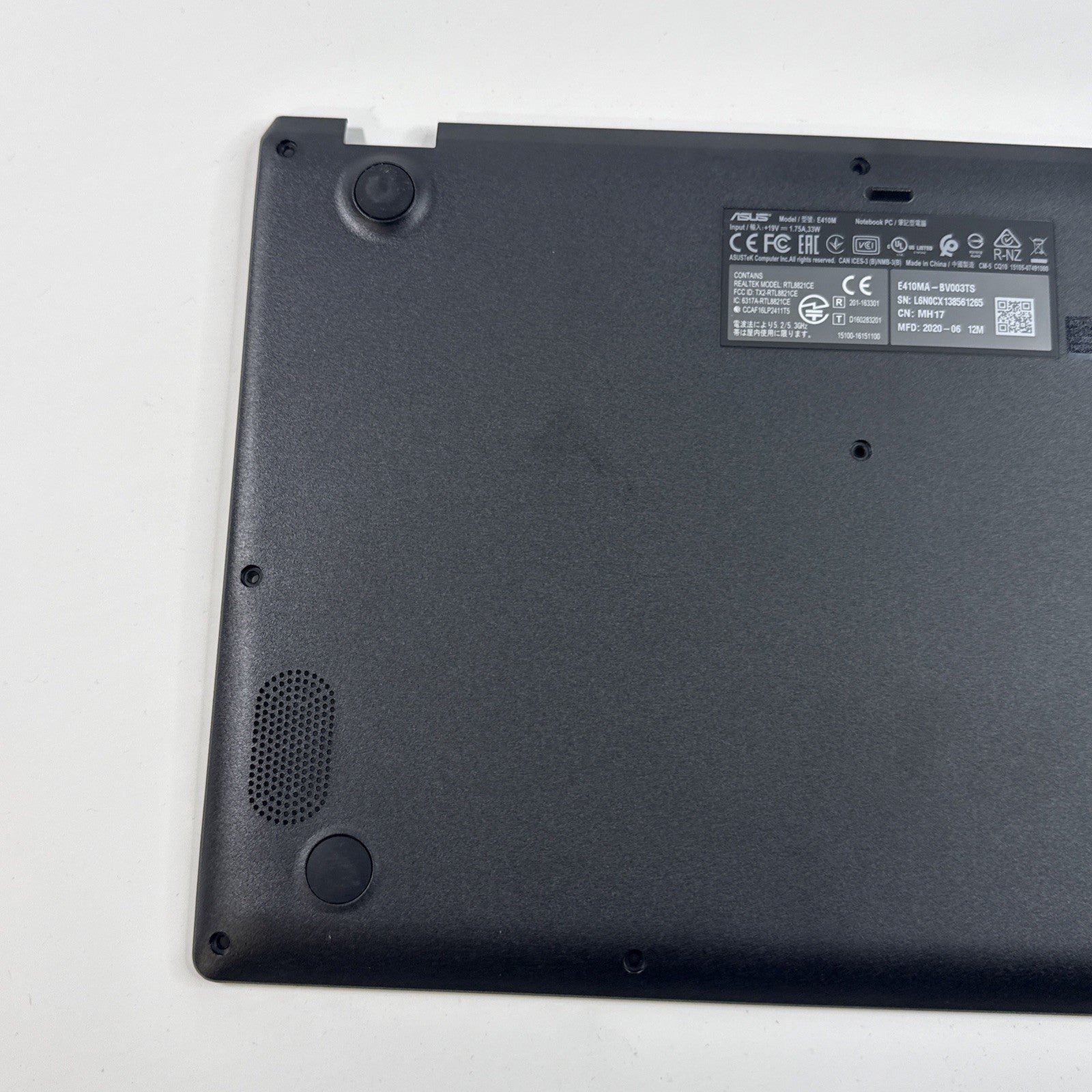 GENUINE Asus E410M,L410M,E410K Bottom Base Chassis Cover Black 3CBKWBAJN00. #G A