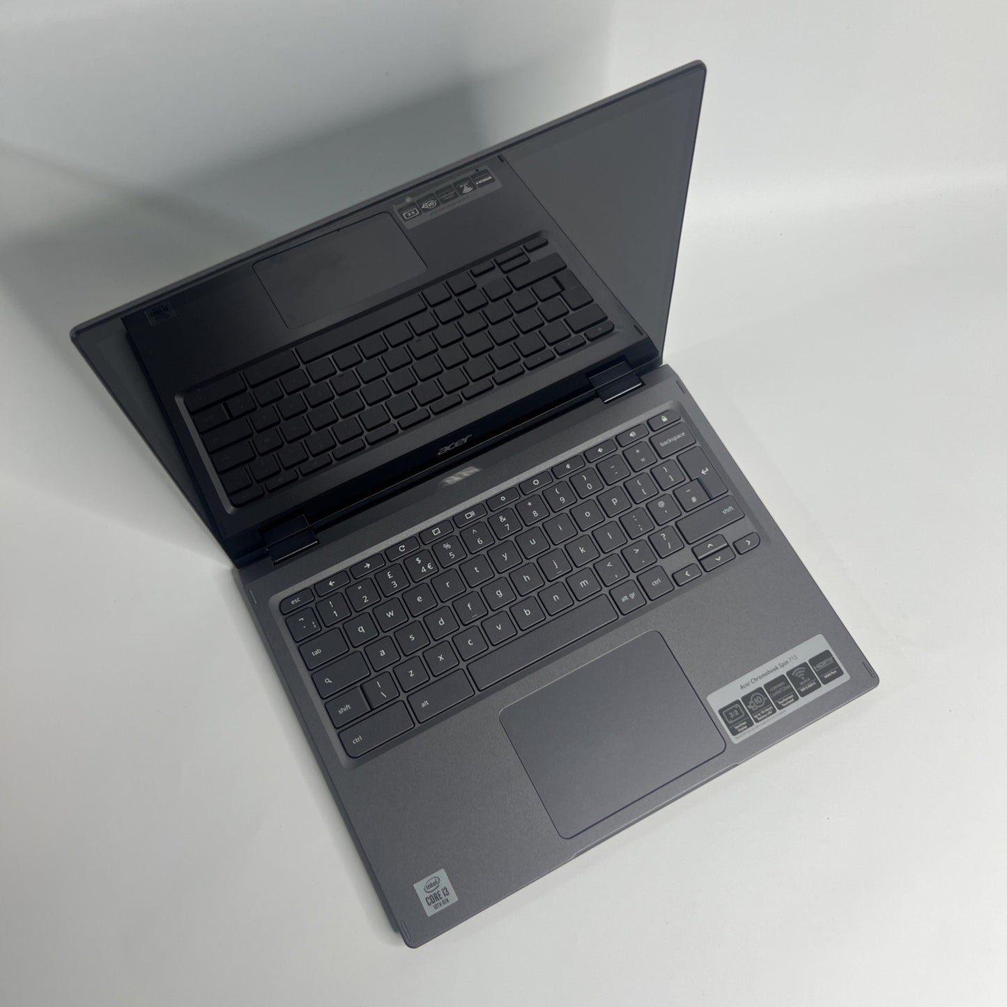 Acer Spin CP713-2W 13.5" Touch Intel Core i3-10110U 8GB Ram 128GB SSD Chrome