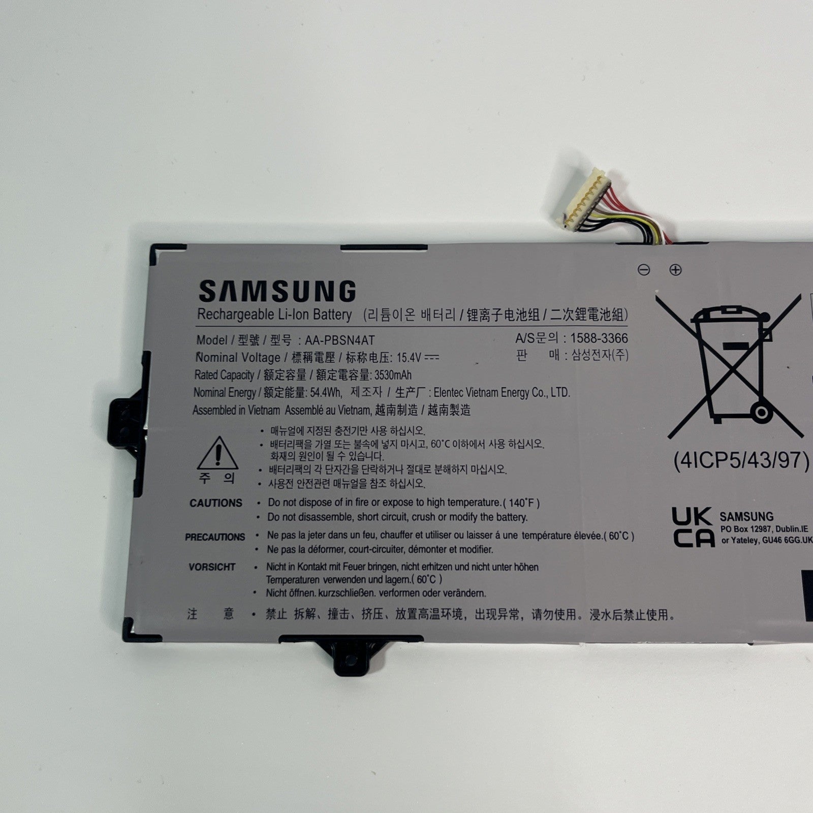 For original SAMSUNG Galaxy Book Flex2 NP750XDA NP750Xgk  AA-PBSN4AT battery