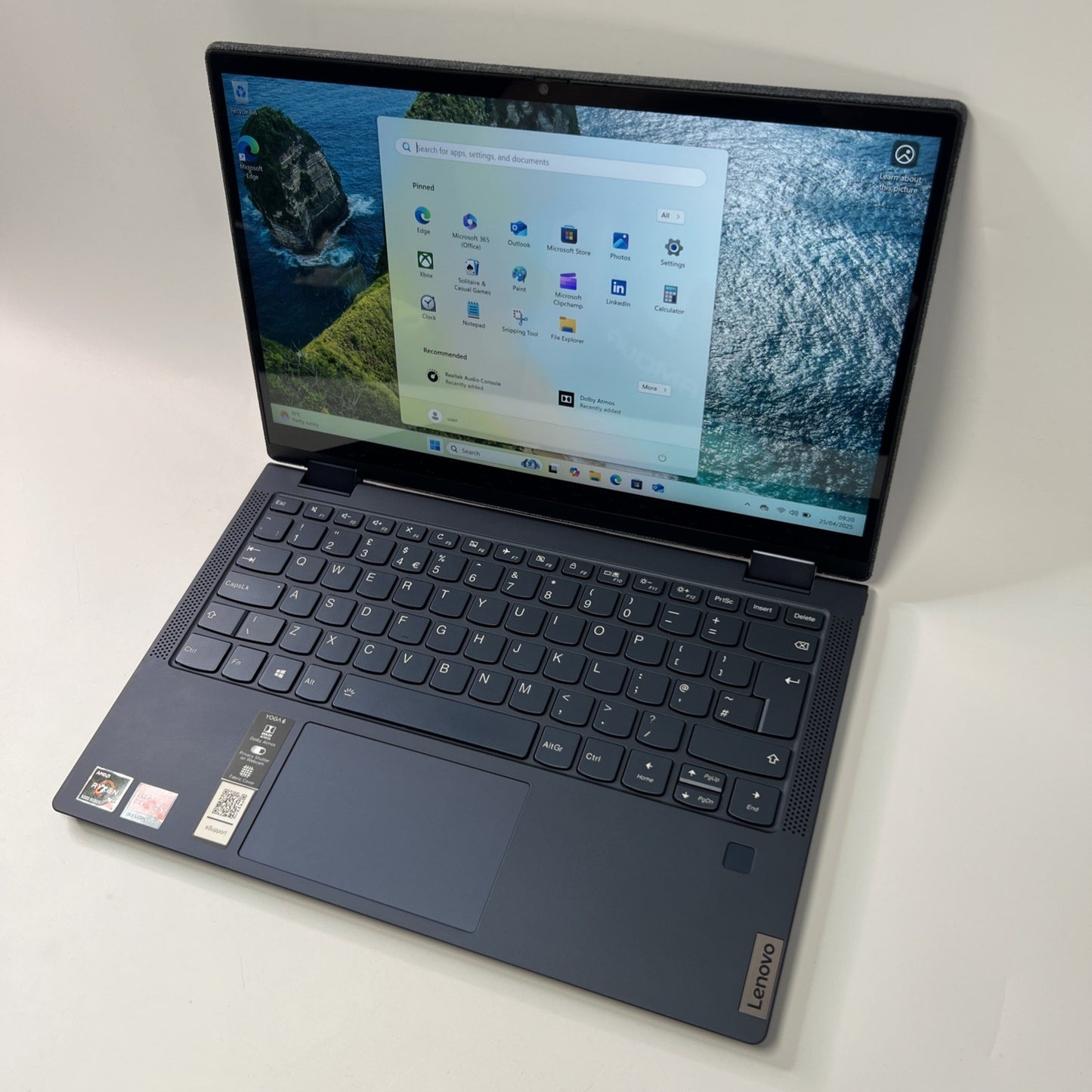 Lenovo Yoga 6 13ALC7 AMD Ryzen 7-5700U 8GB RAM 512GB SSD Touch Screen Win 11