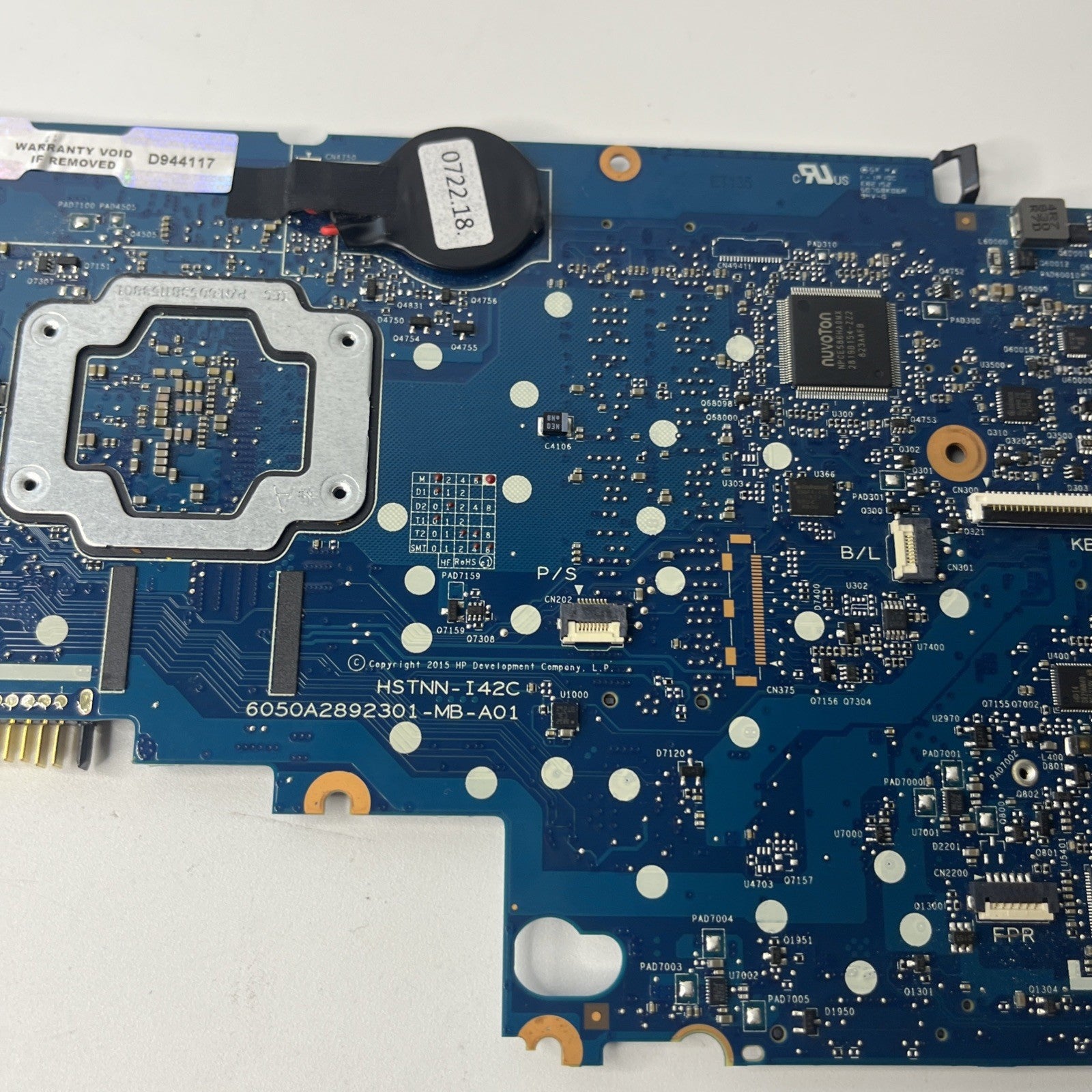 HP ELITEBOOK 820 G3 LAPTOP MOTHERBOARD SYSTEM BOARD I5-6200U WIN 831762-601