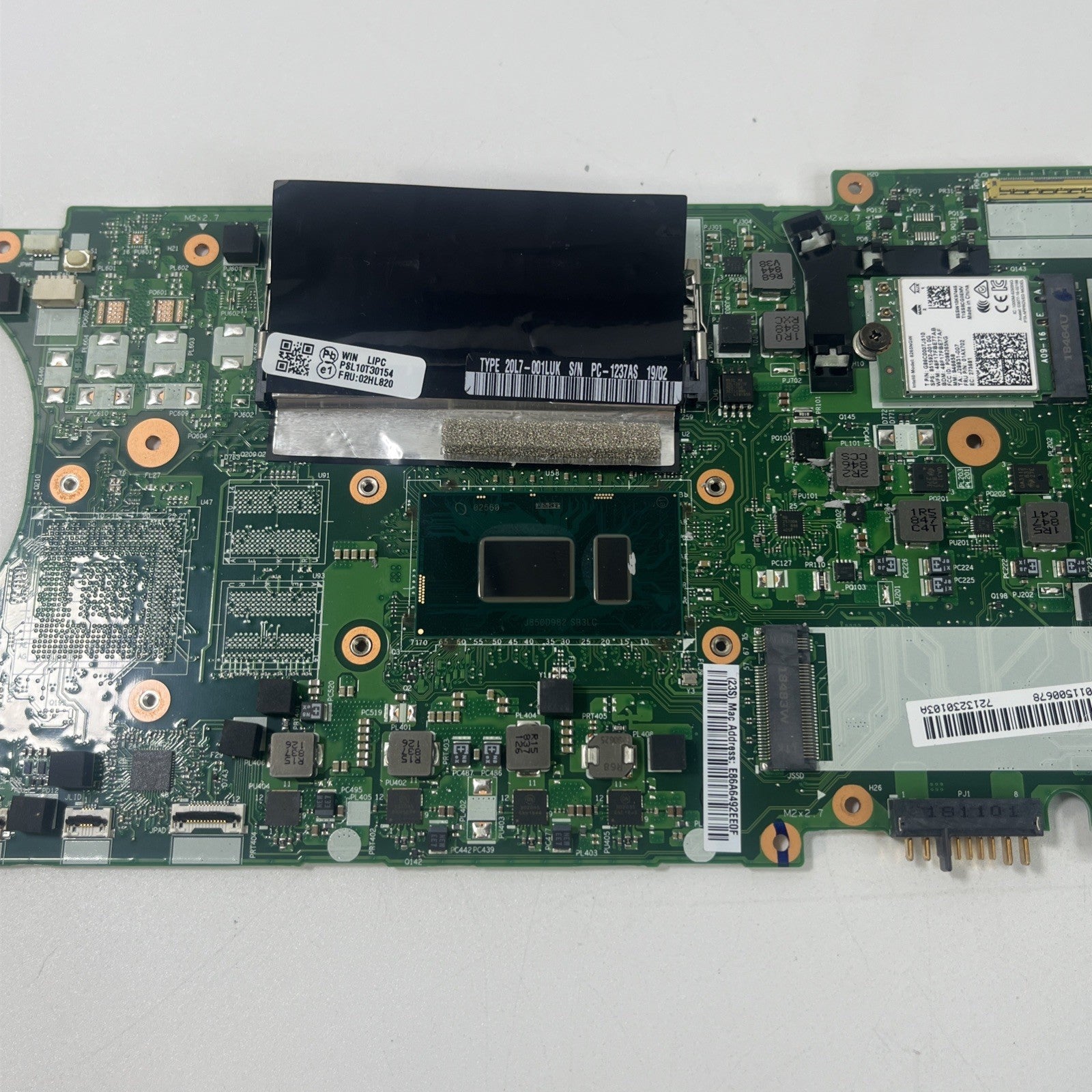 Lenovo ThinkPad T480s Core  I7-8550U 1.60GHz Motherboard NM-B471