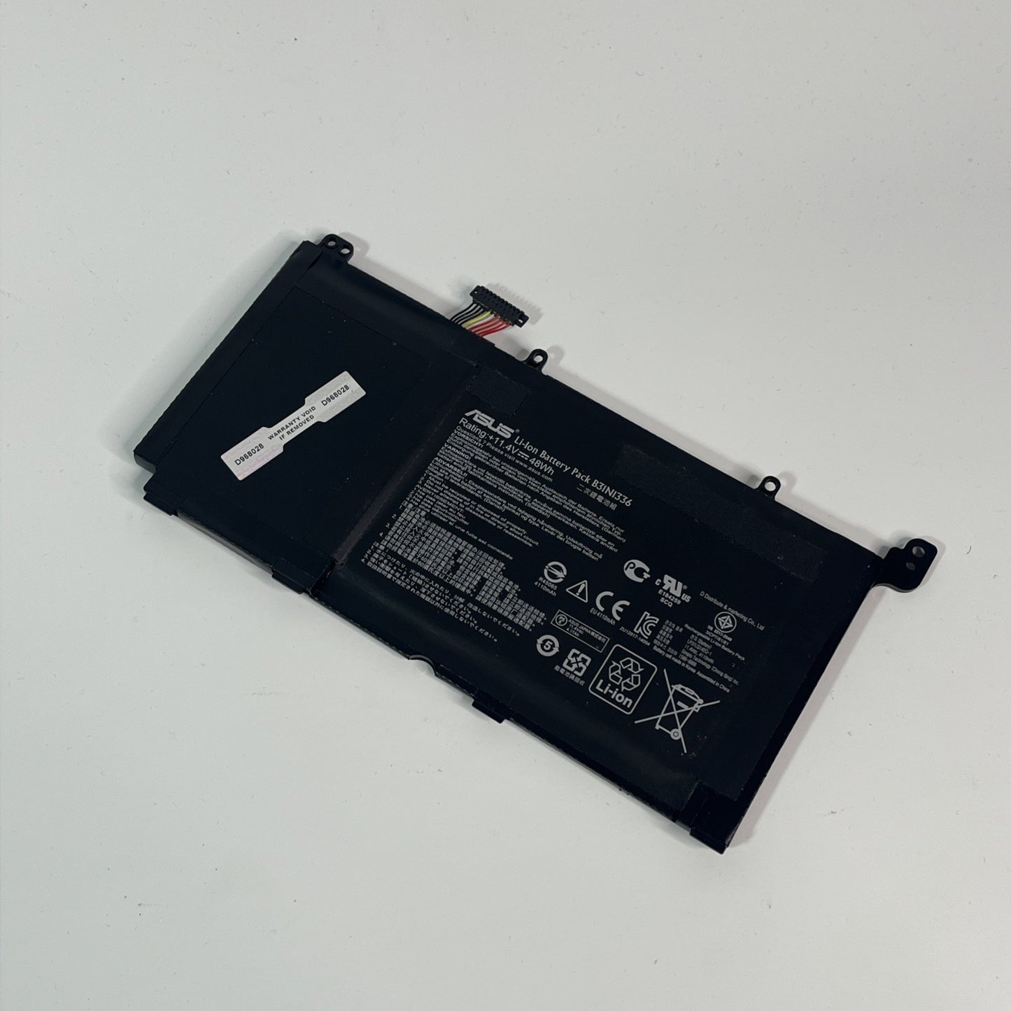 Genuine Black Asus K551L Battery B31N1336 Battery Health Good