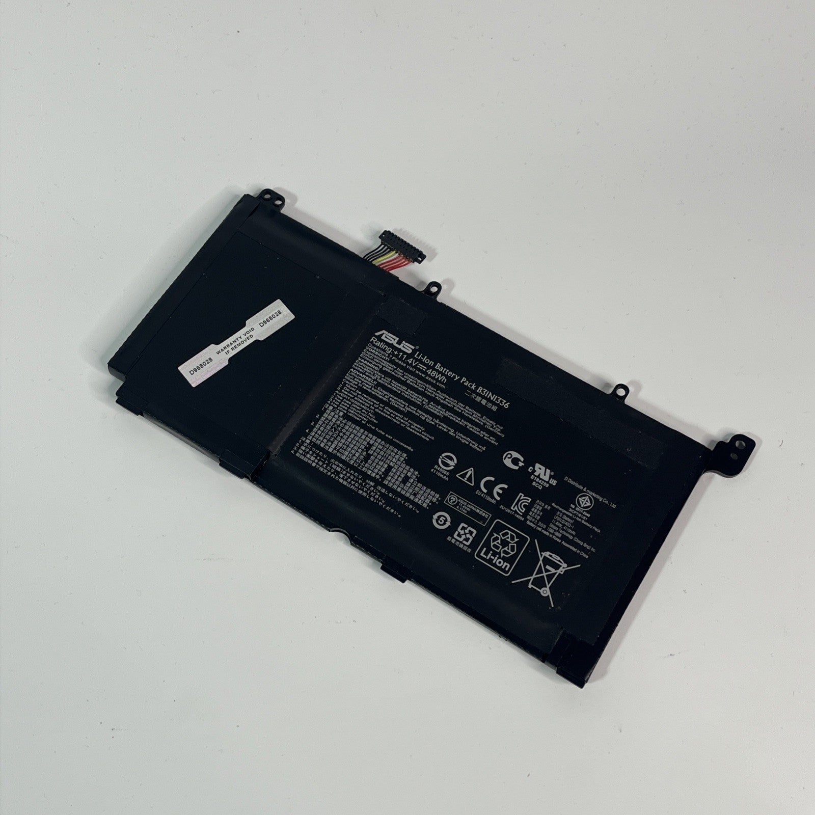 Genuine Black Asus K551L Battery B31N1336 Battery Health Good
