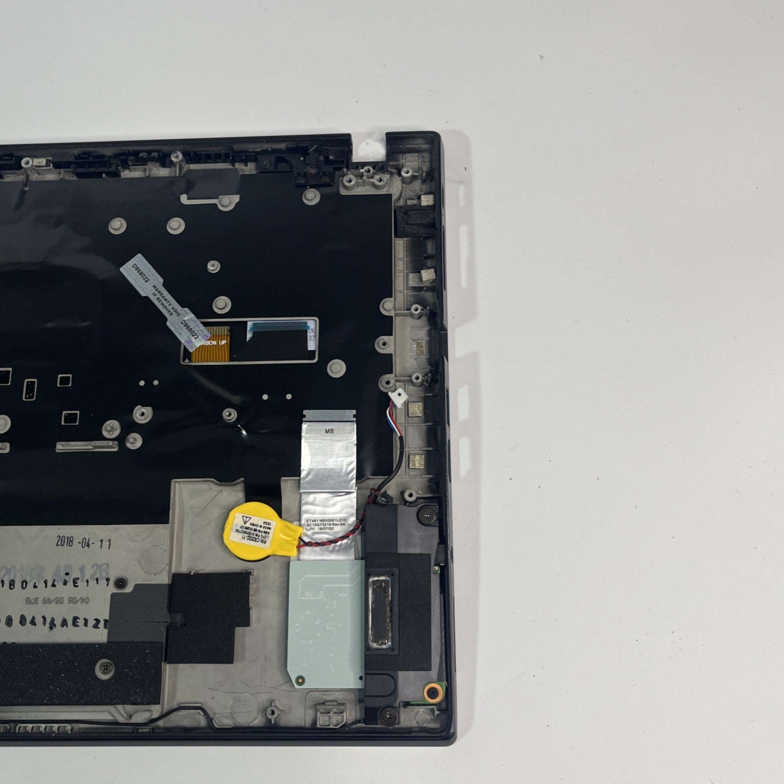 Genuine Lenovo ThinkPad T480S Complete Palmrest ,usb Board & Speaker Case Cover