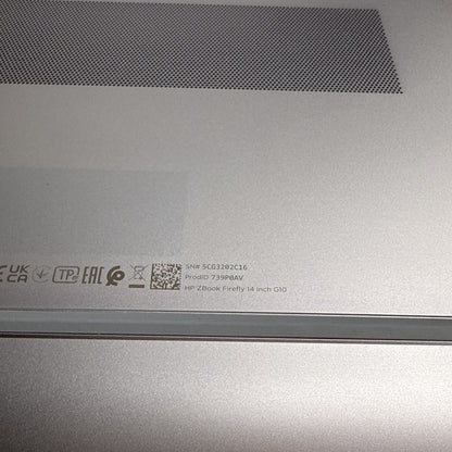 HP Zbook Firefly G10 Bottom Base Case Cover 6070B1957714 Silver Genuine