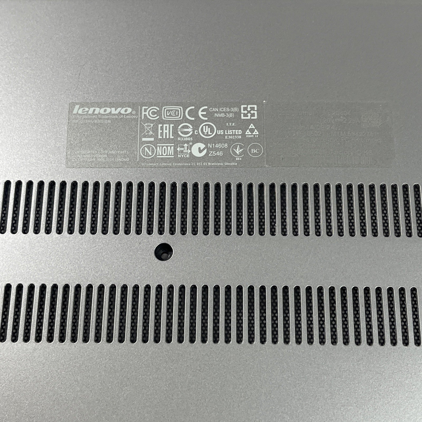 Genuine Lenovo Flex 2-14  Silver  Bottom Base Cover Chassis Housing 5CB0F76733