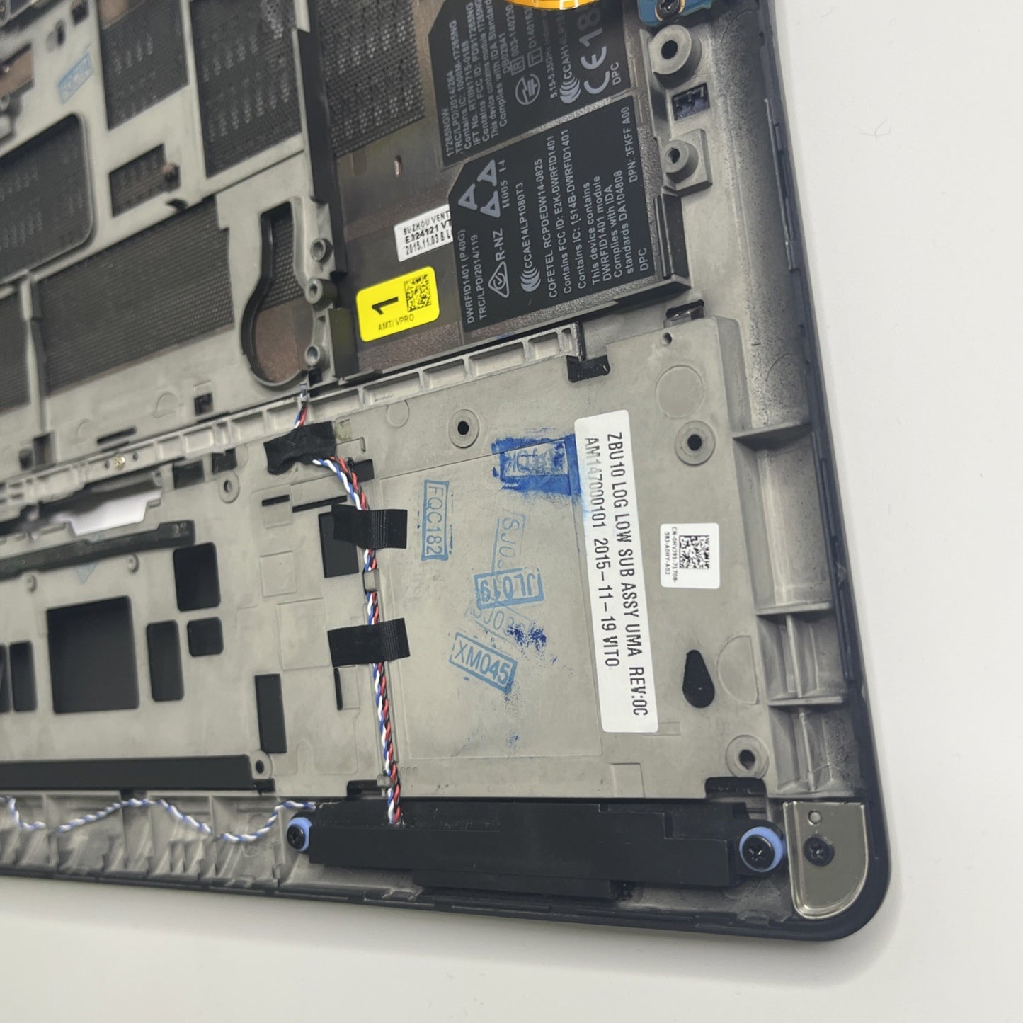 Genuine Black Dell Latitude E7450 Base Bottom Chassis Case Base  HVJ91 0HVJ91