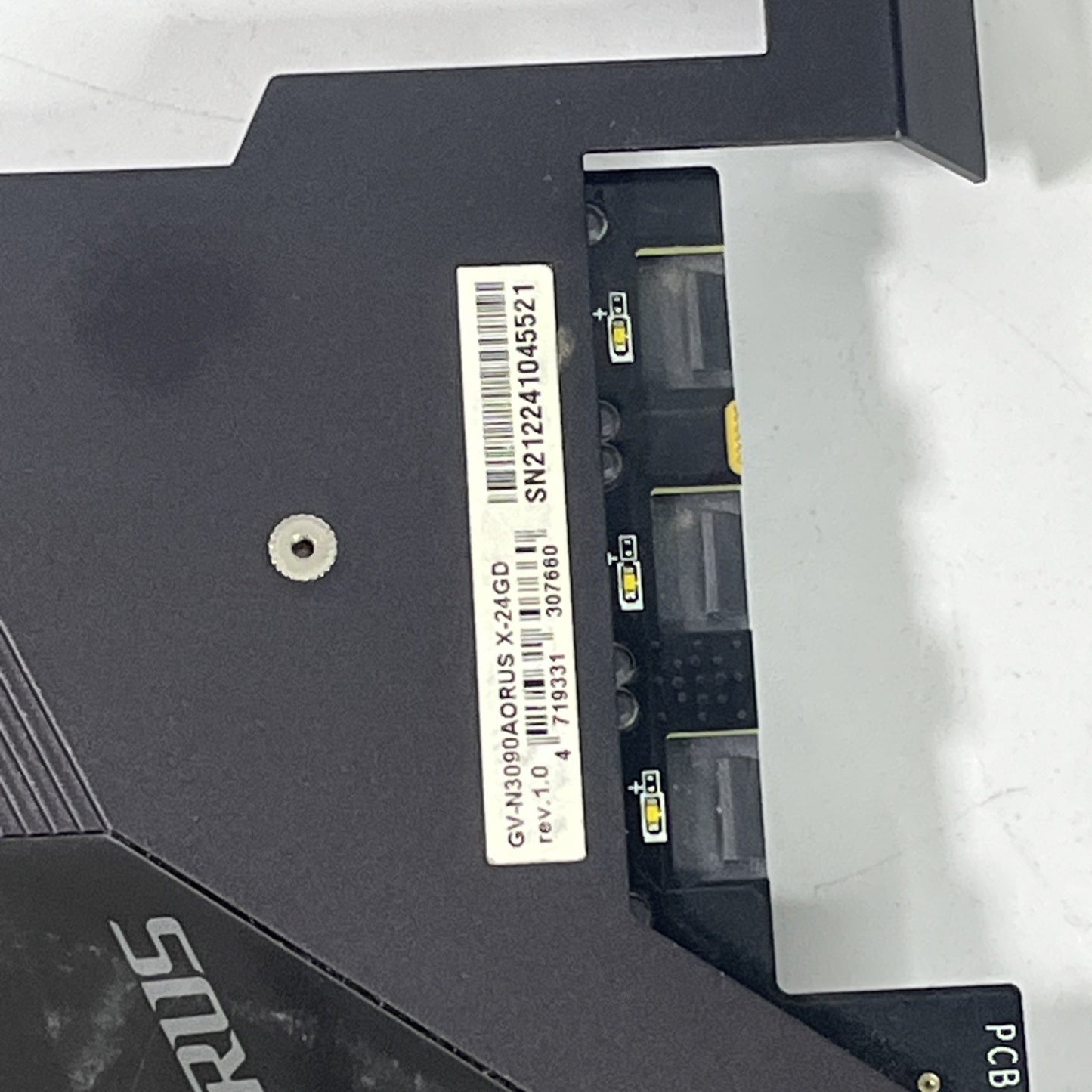 GigaByte AORUS GeForce RTX 3090 XTREME 24G  GDDR6 Graphics Card. Taken Part