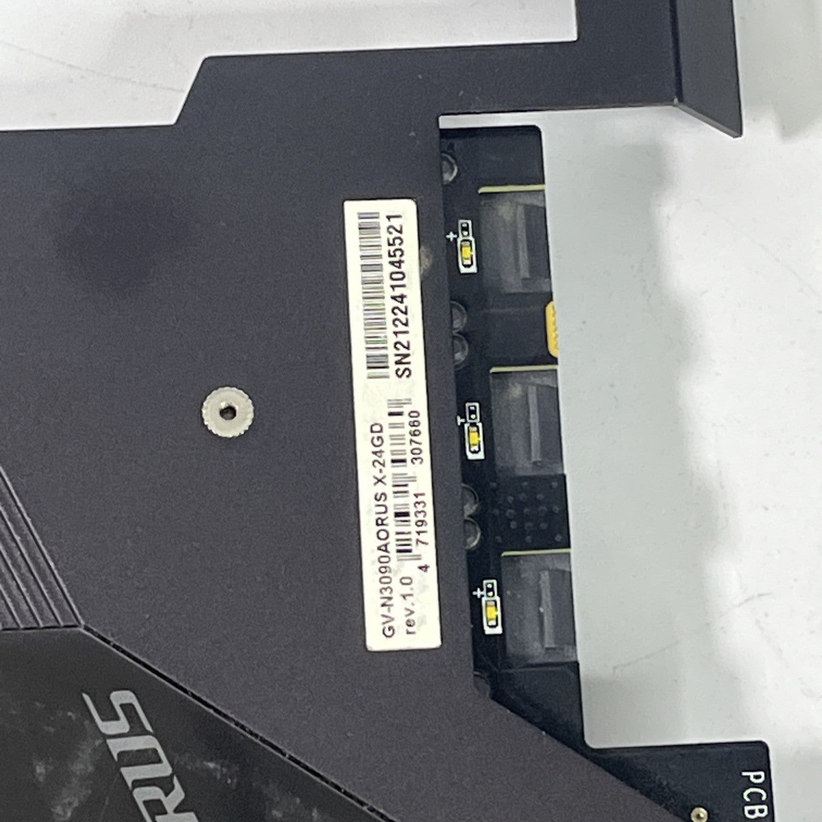 GigaByte AORUS GeForce RTX 3090 XTREME 24G  GDDR6 Graphics Card. Taken Part