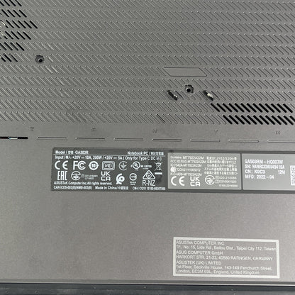 Asus Rog Zephyrus G15 GA503R RYZEN 7 6900HS RTX 3060 144Hz 16GB RAM 512GB SSD