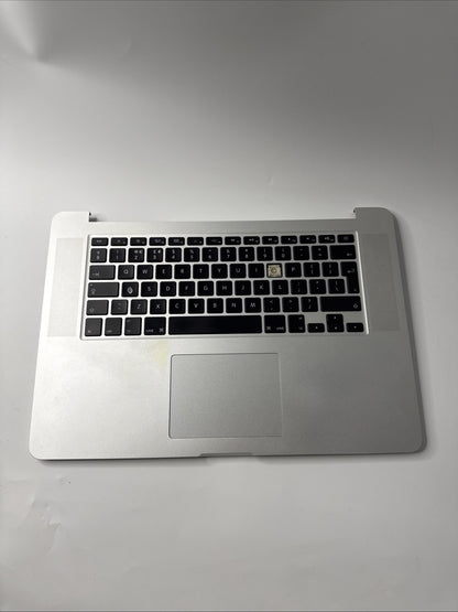 MacBook Pro A1398 15 Late 2013 Palmrest UK Keyboard Battery (key Missing)