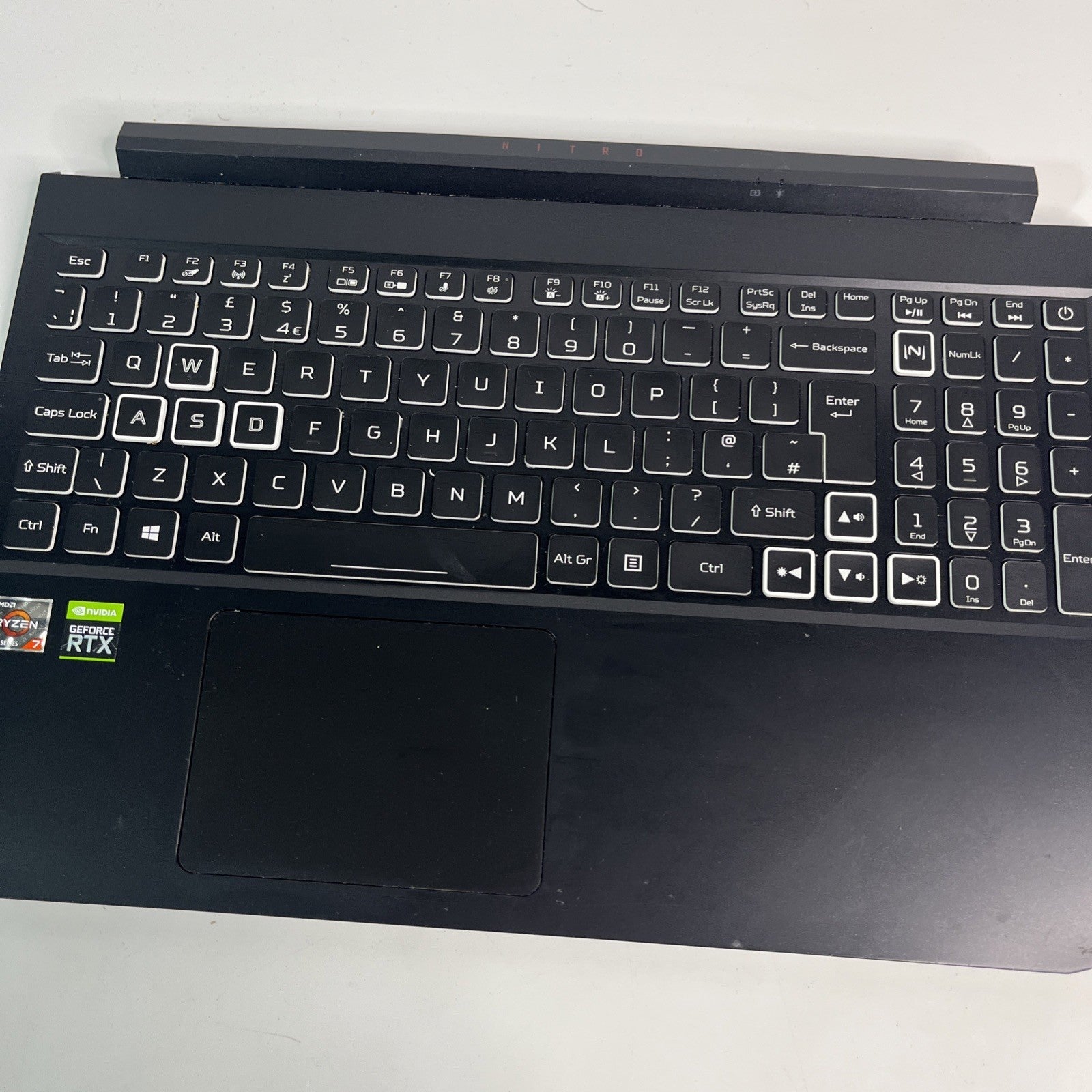 Genuine Acer Aspire Nitro AN515-54 Complete Palmrest Assembly UK Keyboard