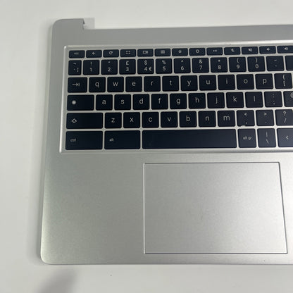 HP Silver Chromebook 15a-na0005sa Palmrest, Keyboard,speakers, Touchpad