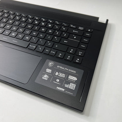 MSI Stealth GS66 MS-16V1 Complete Palmrest UK Keyboard Touchpad Speakers Black