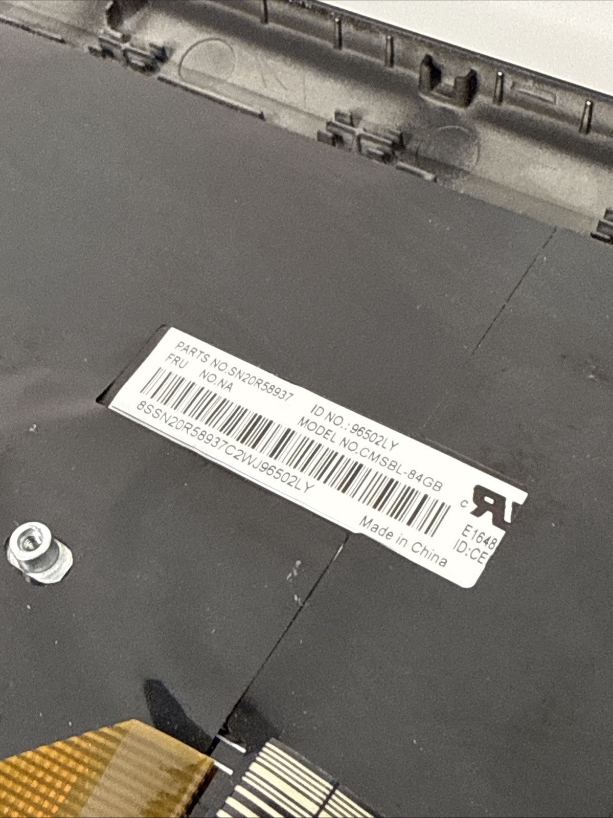 Genuine Lenovo x390 yoga Palmrest Assembly UK Keyboard Black