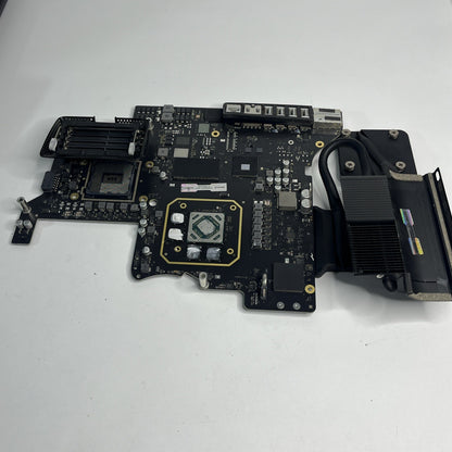 Apple iMac 27” Retina 5K Logic Board 2020A2115 EMC 3442 And Heatsink. No CPU.