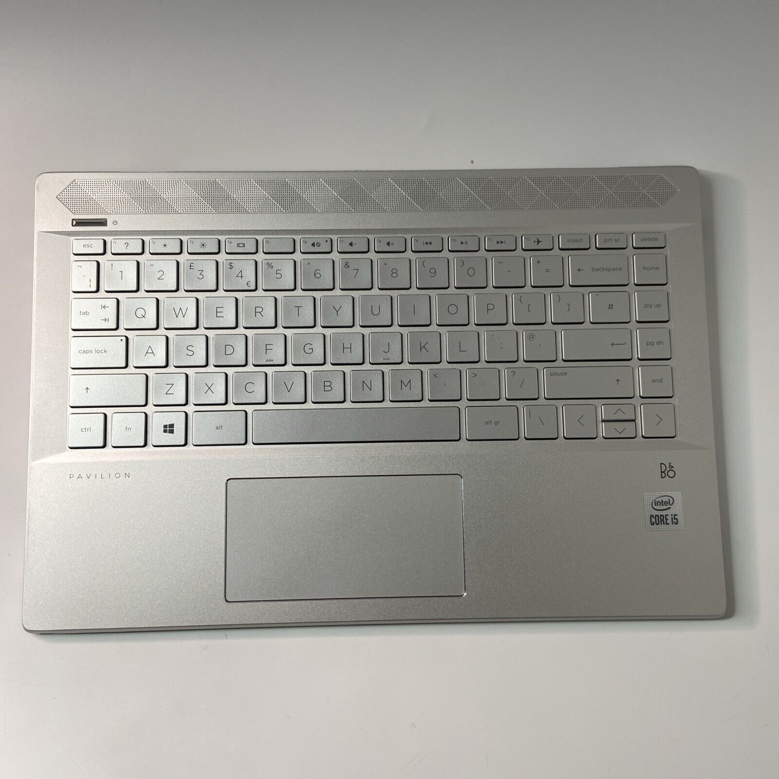 HP Pavilion 14-CE3510SA  Complete Palmrest Assembly UK Keyboard Touchpad Silver