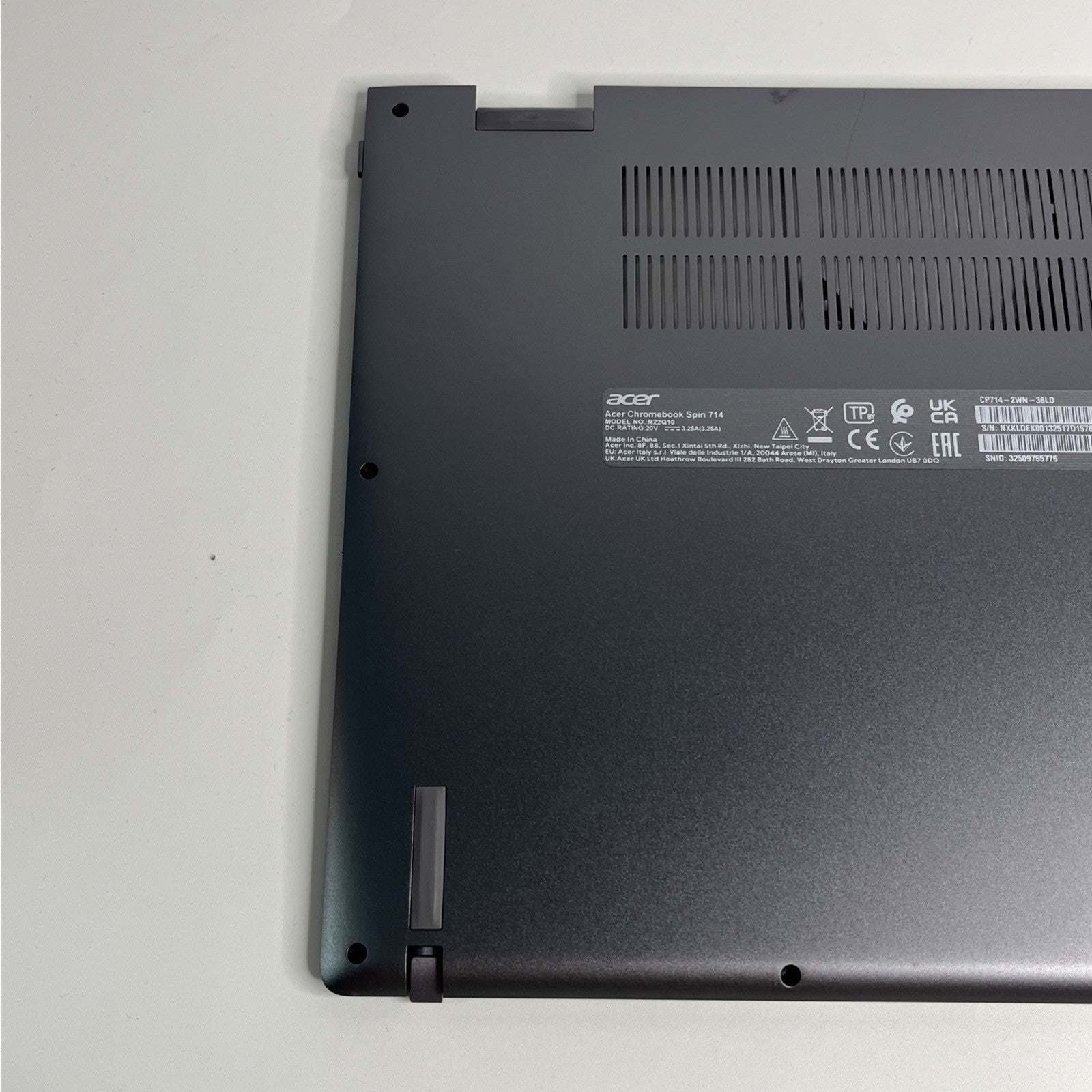 Genuine Acer Chromebook Spin714 N22q10 Bottom Base Lower Cover+ Pen TEE4DZBQBATN