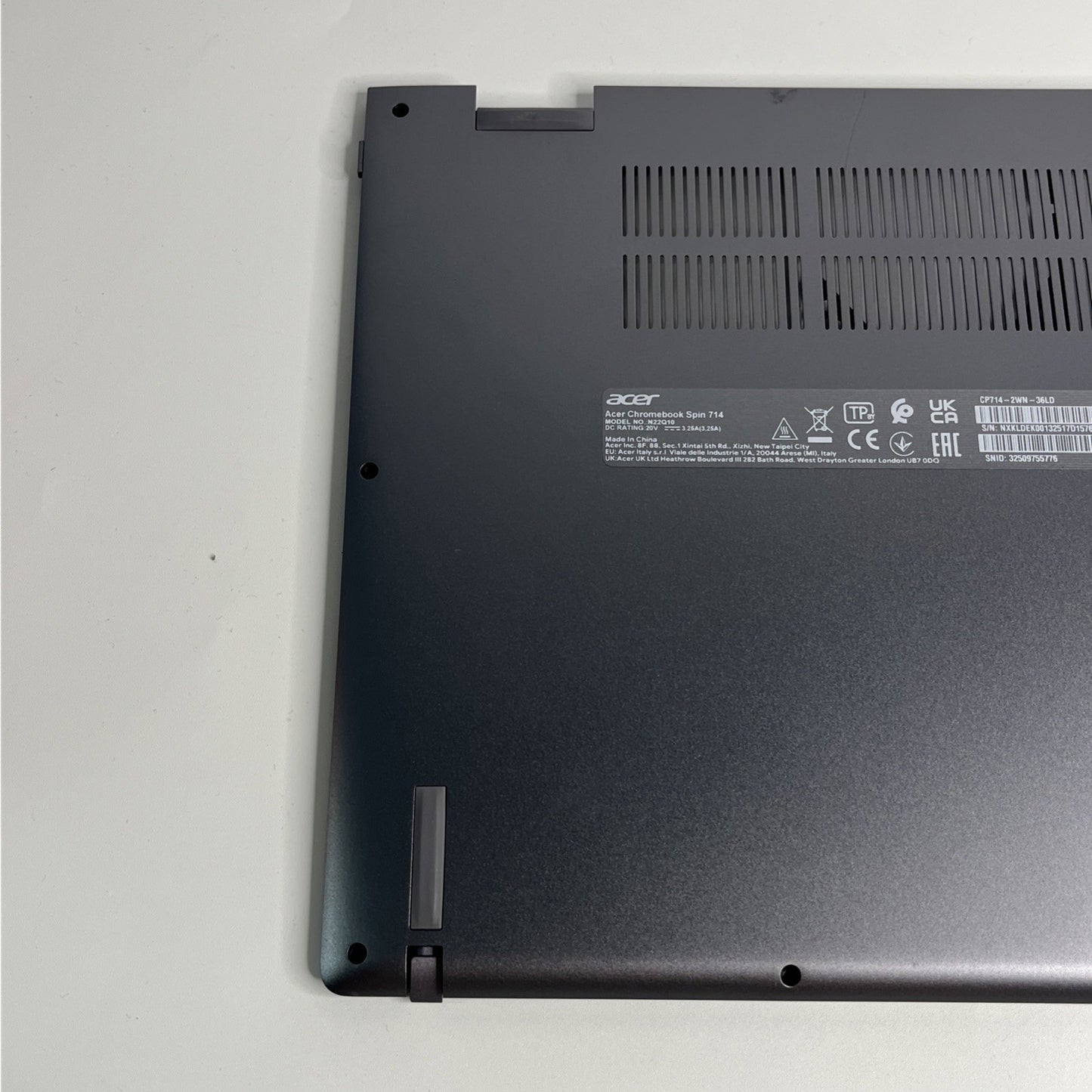 Genuine Acer Chromebook Spin714 N22q10 Bottom Base Lower Cover+ Pen TEE4DZBQBATN
