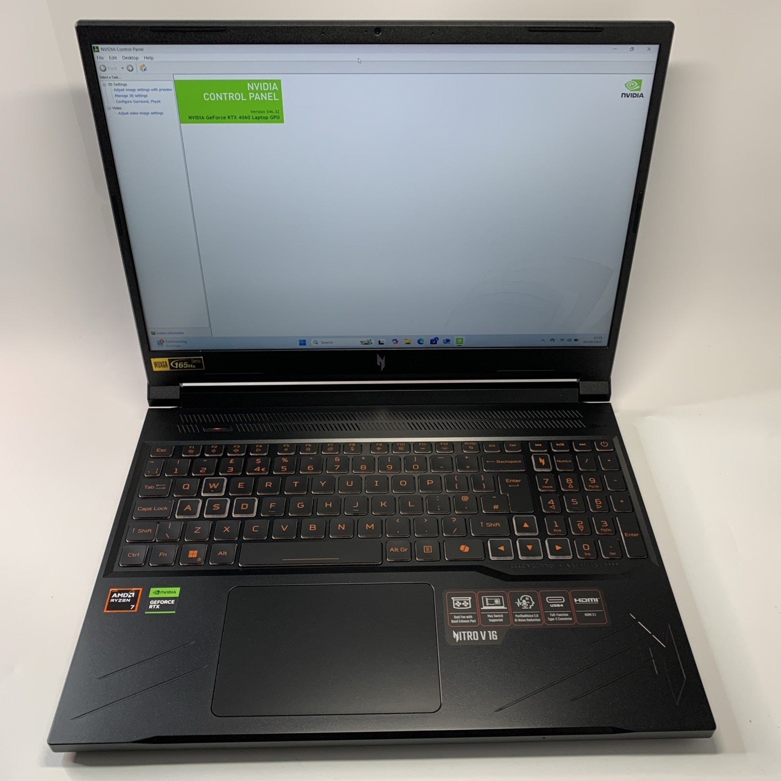 Acer Nitro V 16 Gaming Laptop - AMD Ryzen 7 8845HS 1TB SSD 16GB RAM RTX 4060