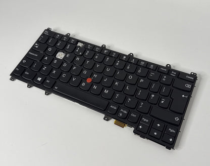 Lenovo Thinkpad Yoga 370 Genuine UK Backlit Keyboard 01HW603 (2 KEYS MISSING)