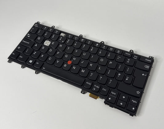 Lenovo Thinkpad Yoga 370 Genuine UK Backlit Keyboard 01HW603 (2 KEYS MISSING)