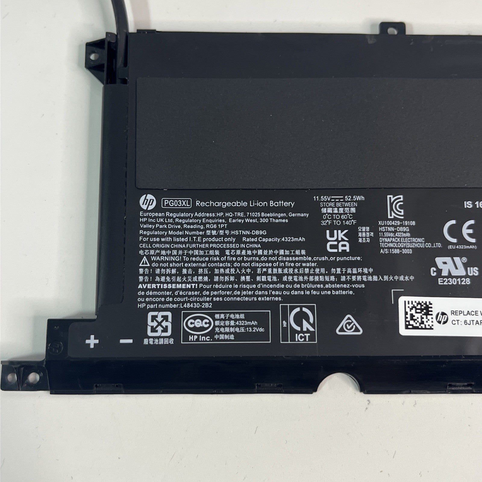 Genuine PG0XL  Hp Pavilion 15-Dk2029na  Battery, Battery Health Good