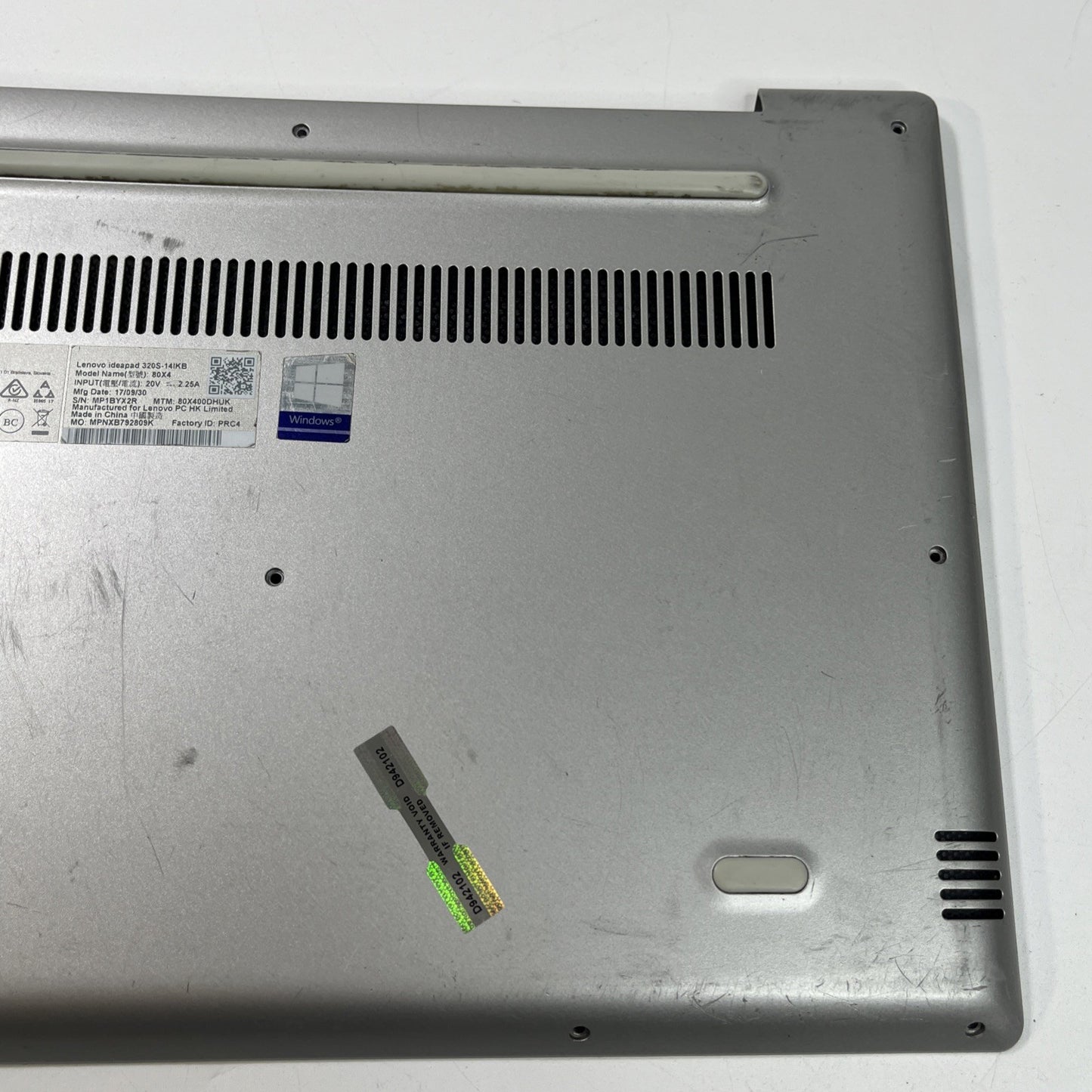 Genuine Sliver Lenovo Ideapad 320S-14IKB Base Bottom Chassis Cover