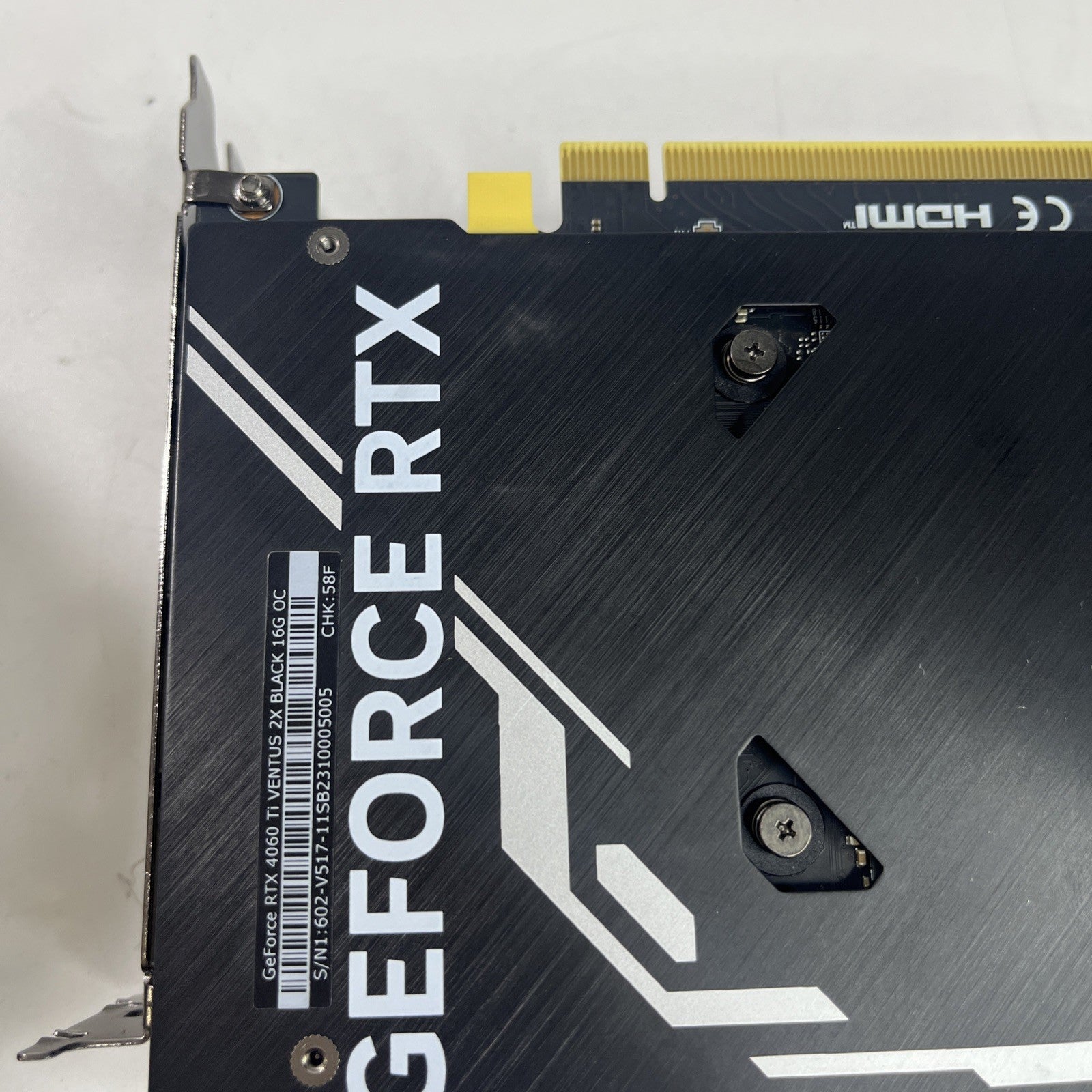 MSI GeForce RTX 4060 Ti Ventus 2X 16G Computer Graphics Card.Power Up No Display
