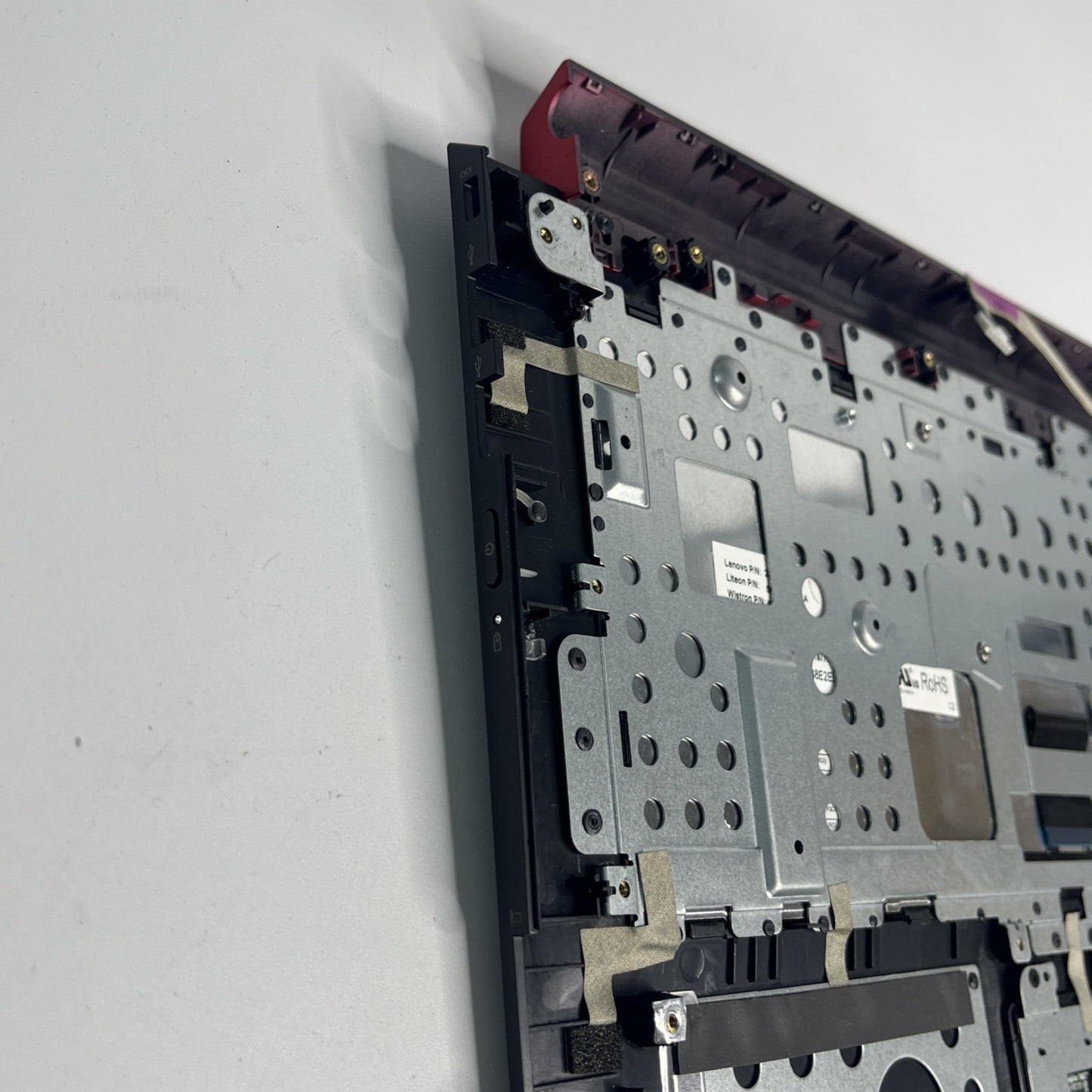 Genuine Lenovo Flex 2-14 Palmrest Touchpad UK Keyboard Assembly Red & Black+DC C