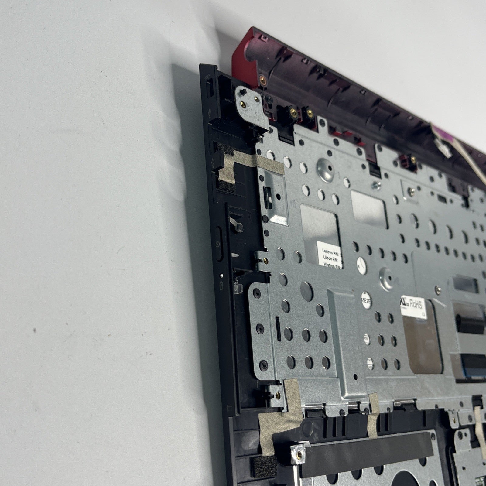 Genuine Lenovo Flex 2-14 Palmrest Touchpad UK Keyboard Assembly Red & Black+DC C