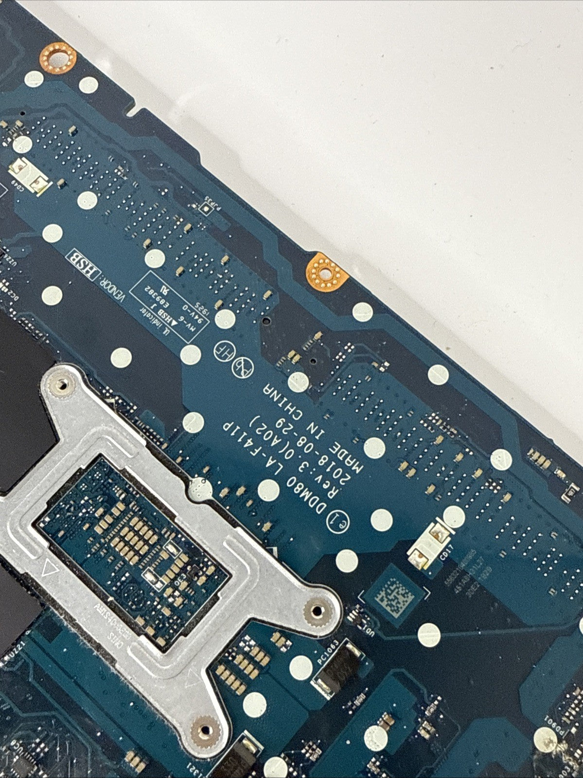 Genuine Dell Latitude 5590 Motherboard i5 8th Gen P/N: 0F58TV (FAULTY)