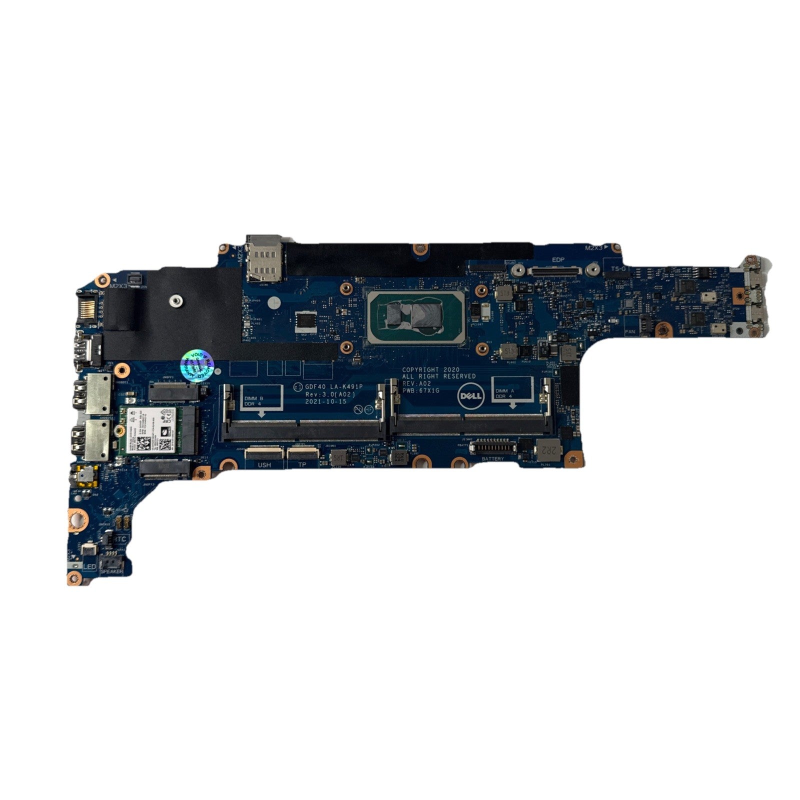 Dell Latitude 5420 Intel i5-1145G7 Motherboard GDF40 LA-K491P  (WORKS!) Chipped